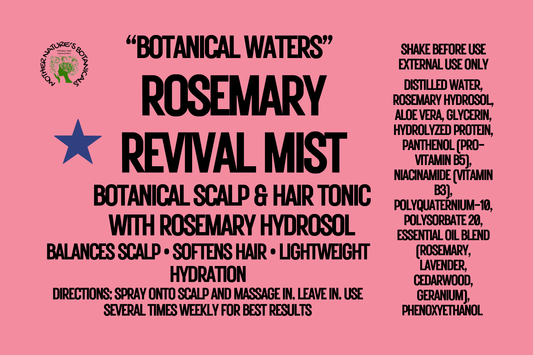"LUXURY LOX" "Rosemary Revival Mist" Botanical Scalp & Hair Tonic