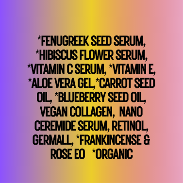 "Fresh Face" "TIGHT & BRIGHT" Nourishing Eye Serum with Hibiscus Flower & Blueberry