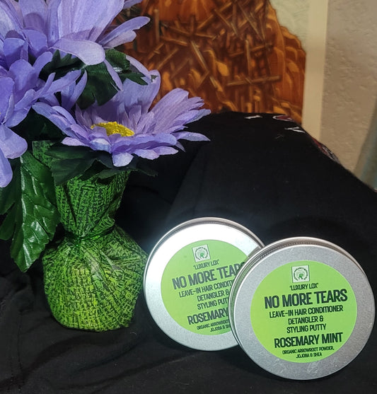 "LUXURY LOX" "No More Tears" (NEW FORMULA) Leave-In Conditioner, Detangler & Styling Paste