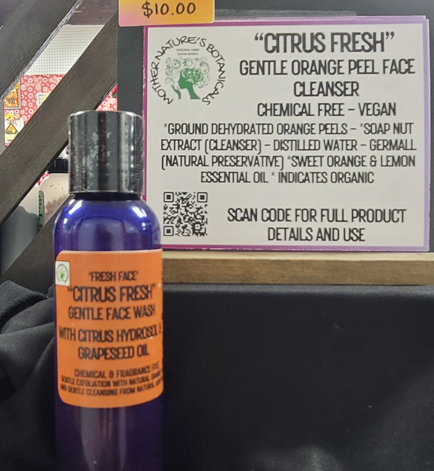 "Fresh Face" Citrus Fresh - Gentle, Vitamin C Orange Peel Face Wash