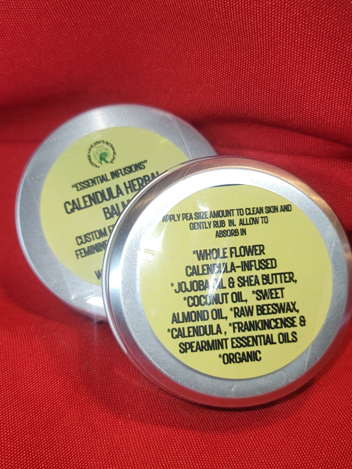 "Herbal Remedies" "Calendula Herbal Balm" Gentle, Herbal Infused Balm (Skin Rashes, scrapes, diaper rash and more)