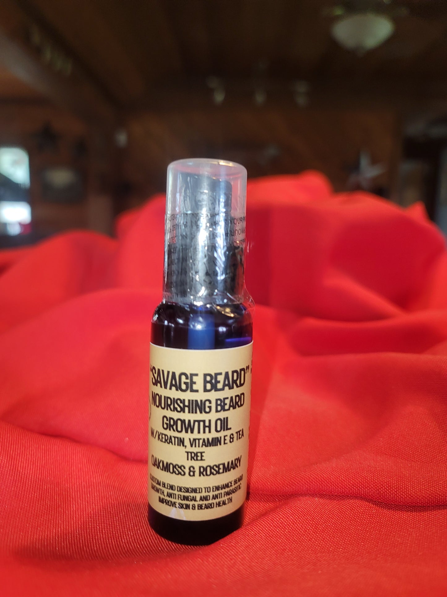 "Savage Beard" - Nourishing Natural Beard Oil - Oakmoss & Rosemary (Growth Formula)