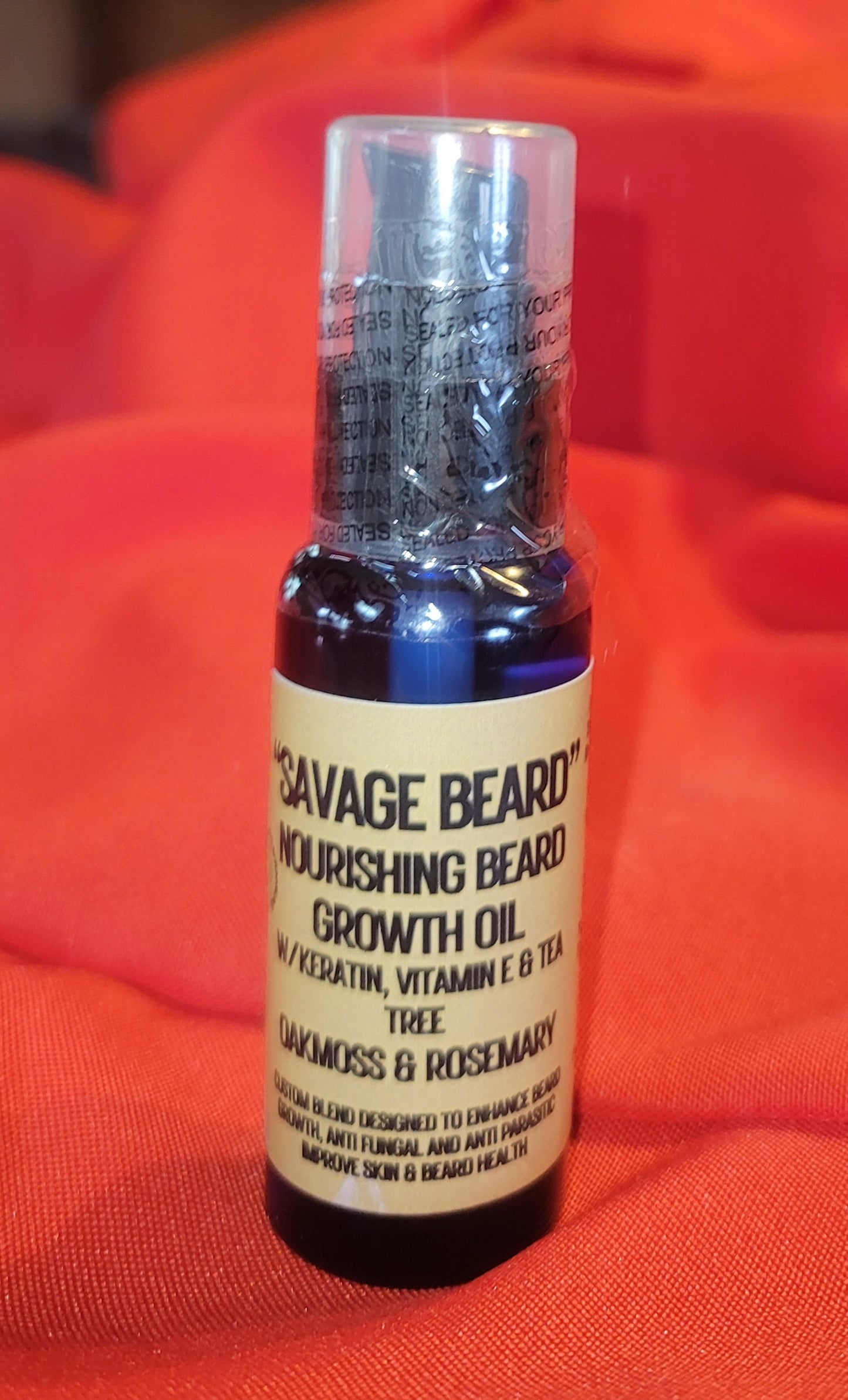 "Savage Beard" - Nourishing Natural Beard Oil - Oakmoss & Rosemary (Growth Formula)