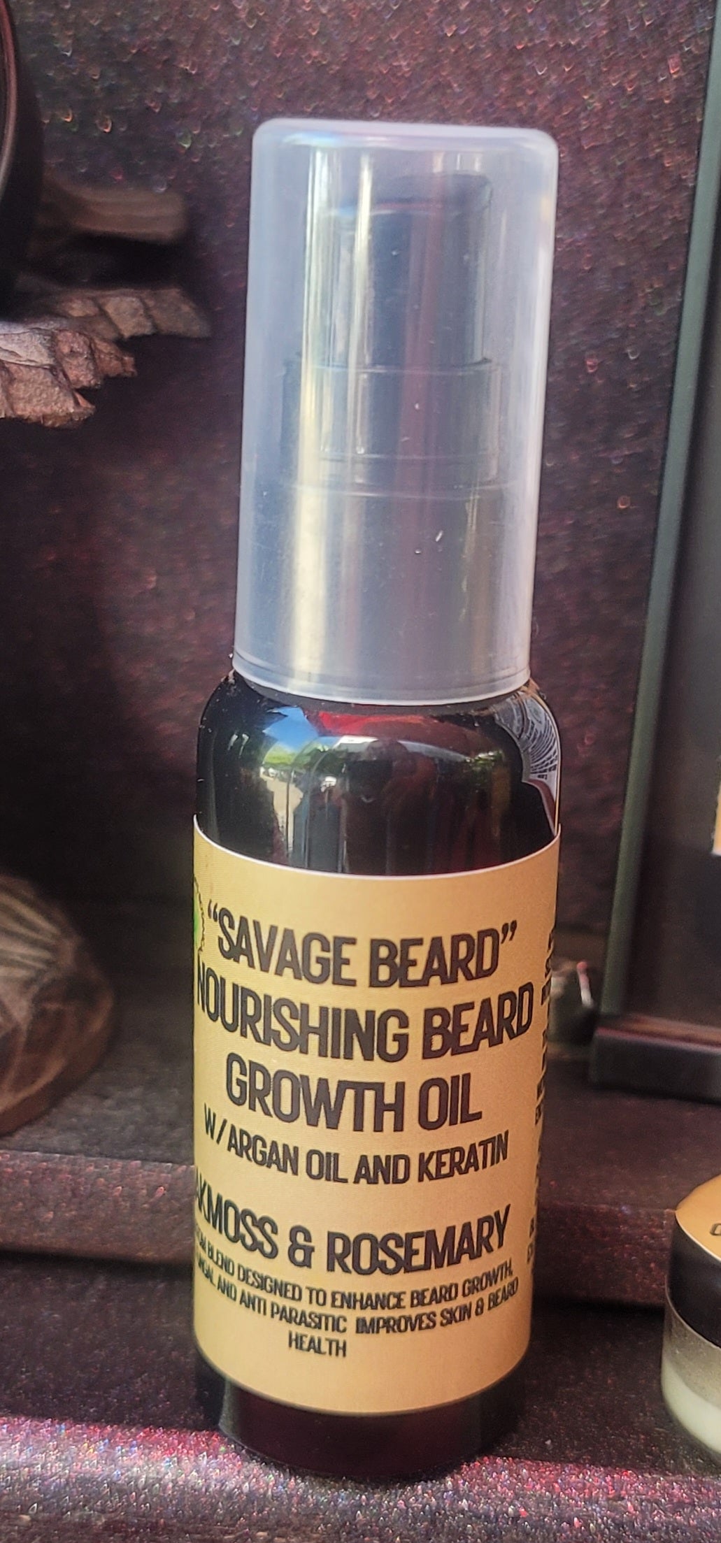 "Savage Beard" - Nourishing Natural Beard Oil - Oakmoss & Rosemary (Growth Formula)