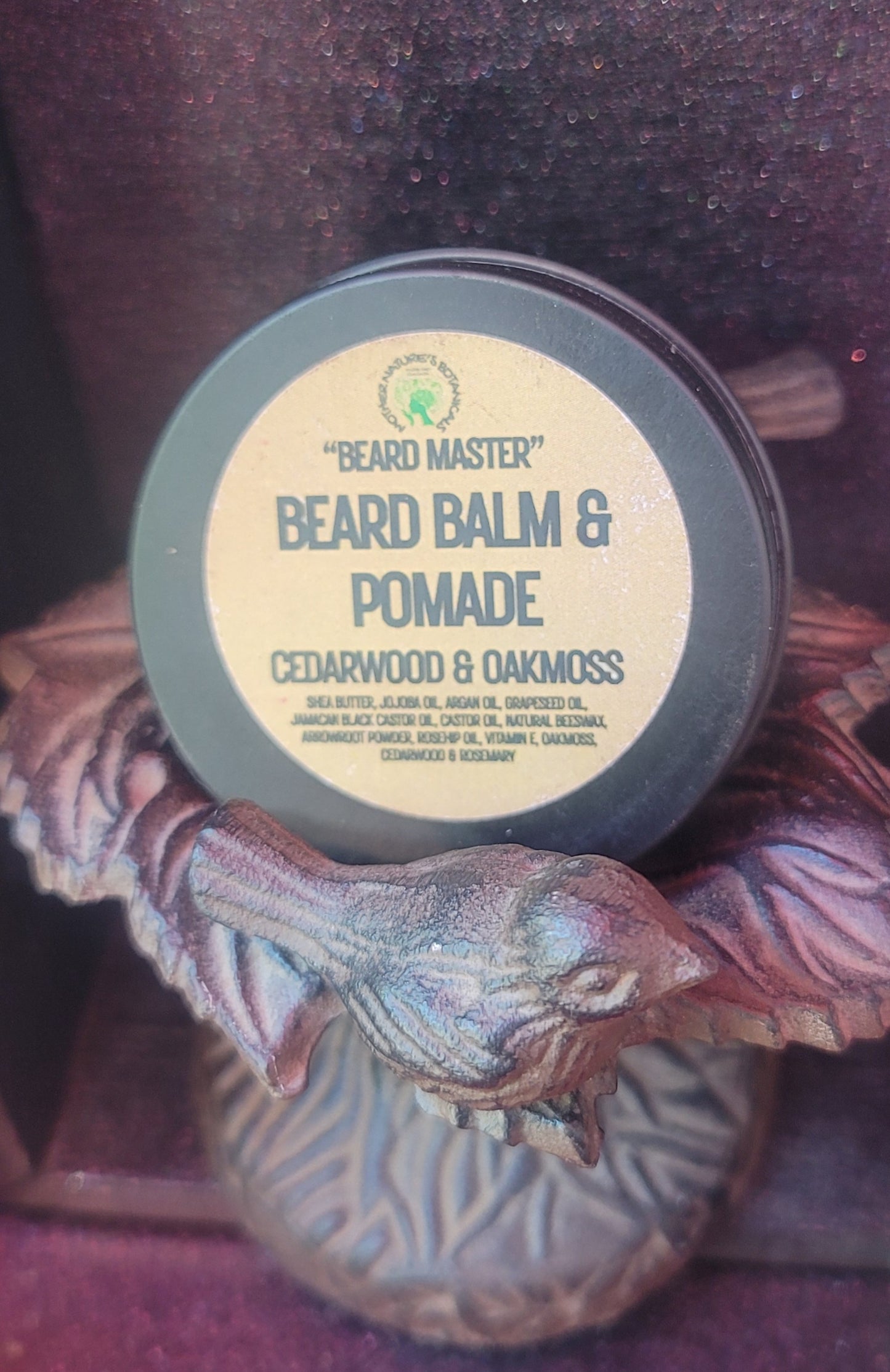 "Beard Master" - Natural Beard Balm & Pomade - Cedarwood & Oakmoss