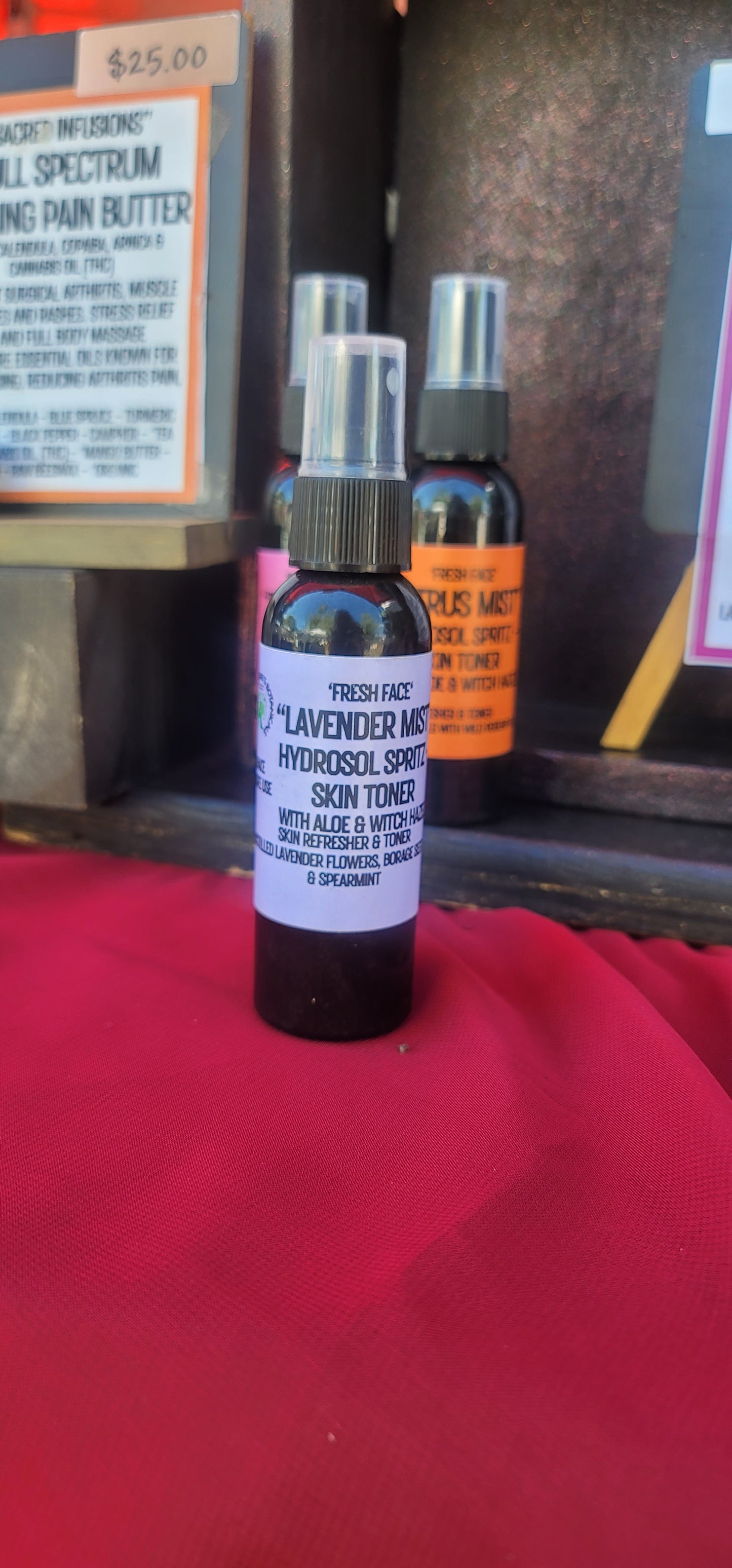 "Fresh Face" - "Lavender Mist" Aloe & Hydrosol Refreshing Skin Mist (toner)