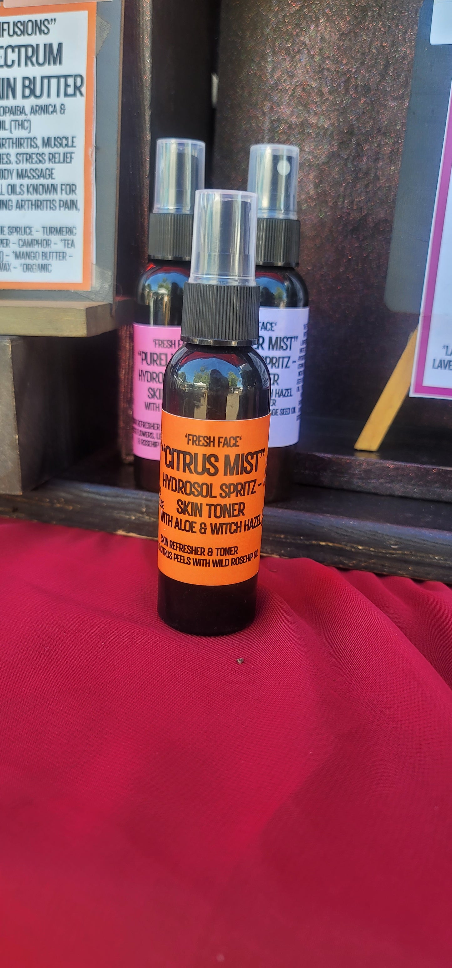 "Fresh Face" - "Citrus Mist" Aloe-Hydrosol Refreshing Skin Mist (toner)