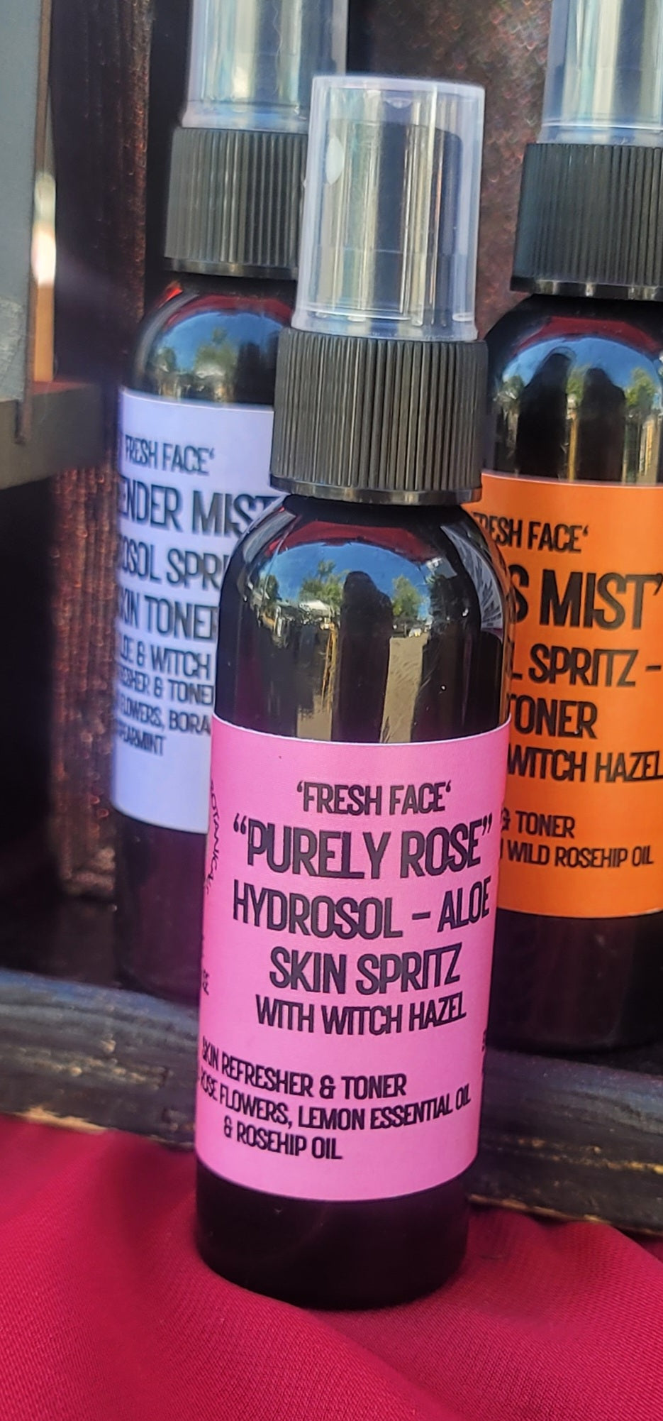 "Fresh Face" - "Rose Mist" Aloe-Hydrosol Refreshing Skin Mist (toner)