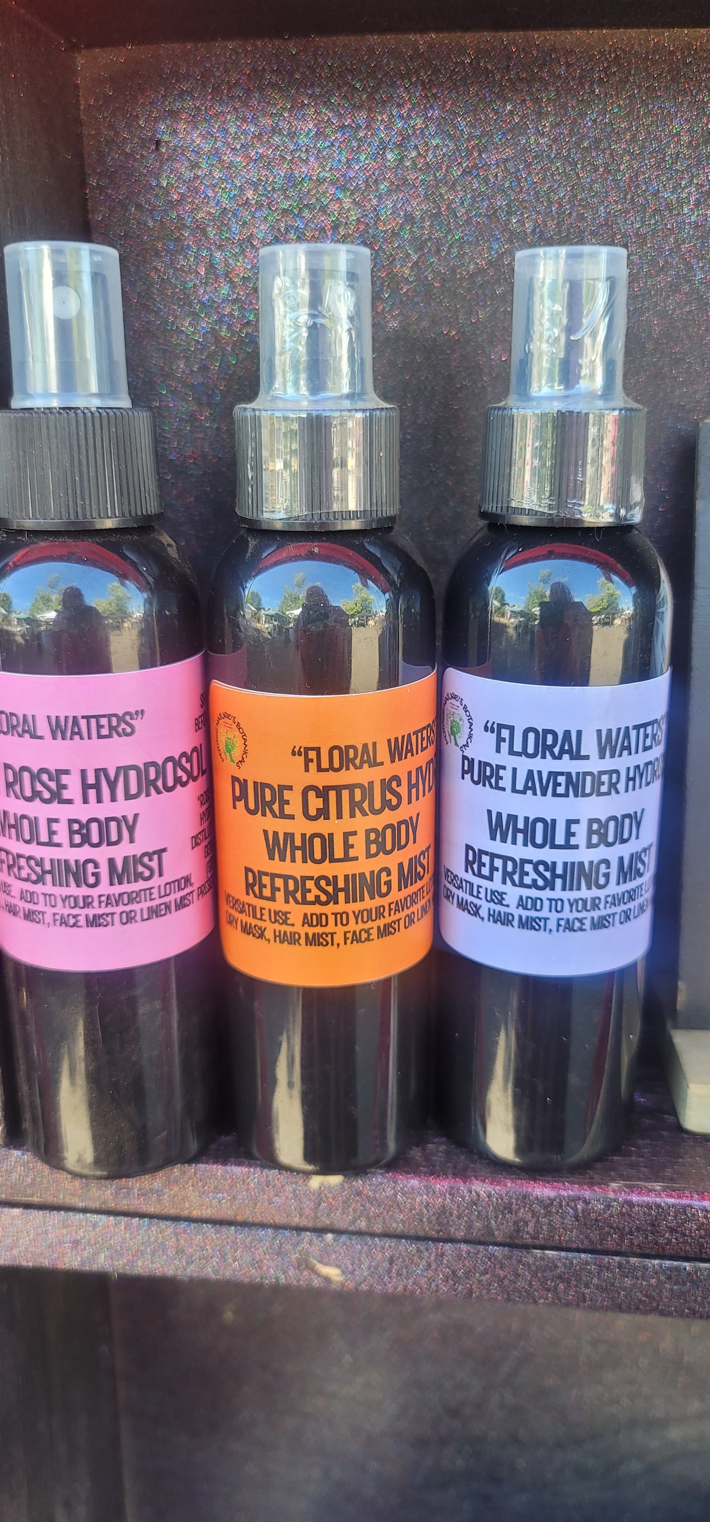"Herbal Remedies" - Pure Hydrosol Mists - Lavender - Rose - or Citrus (Pure distilled herbal infusions)