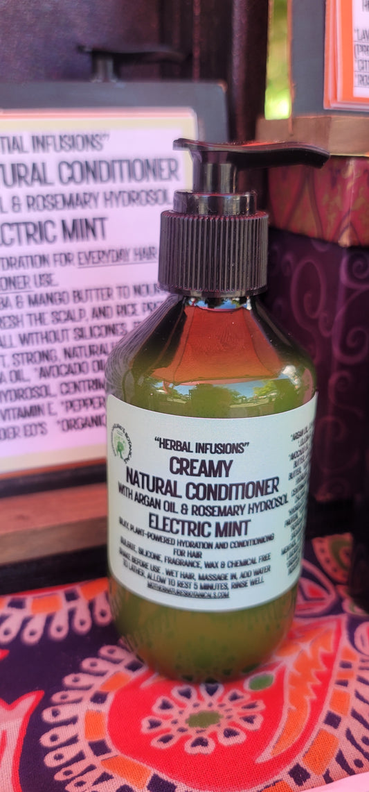 "LUXURY LOX" Restoring Natural Conditioner with Castor Oil & Rosemary Hydrosol - Electric Mint