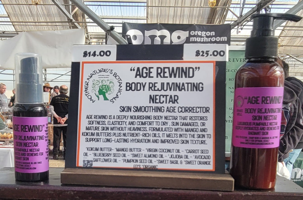 "AGE REWIND" Skin Rejuvenating Nectar - Restore • Renew • Nourish