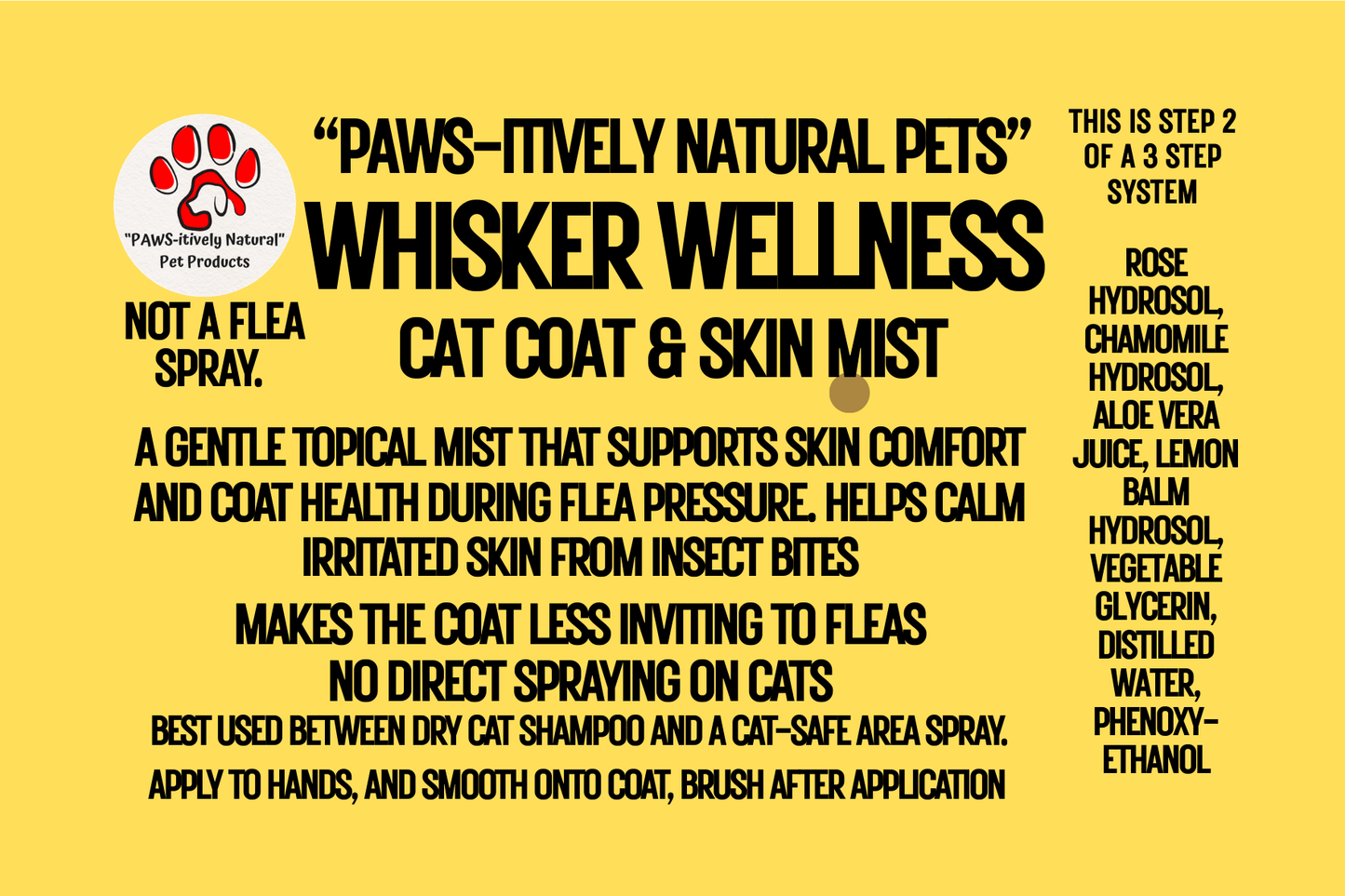 Whisker Wellness - Soothing Coat and Skin Mist for Cats (*Step 2)