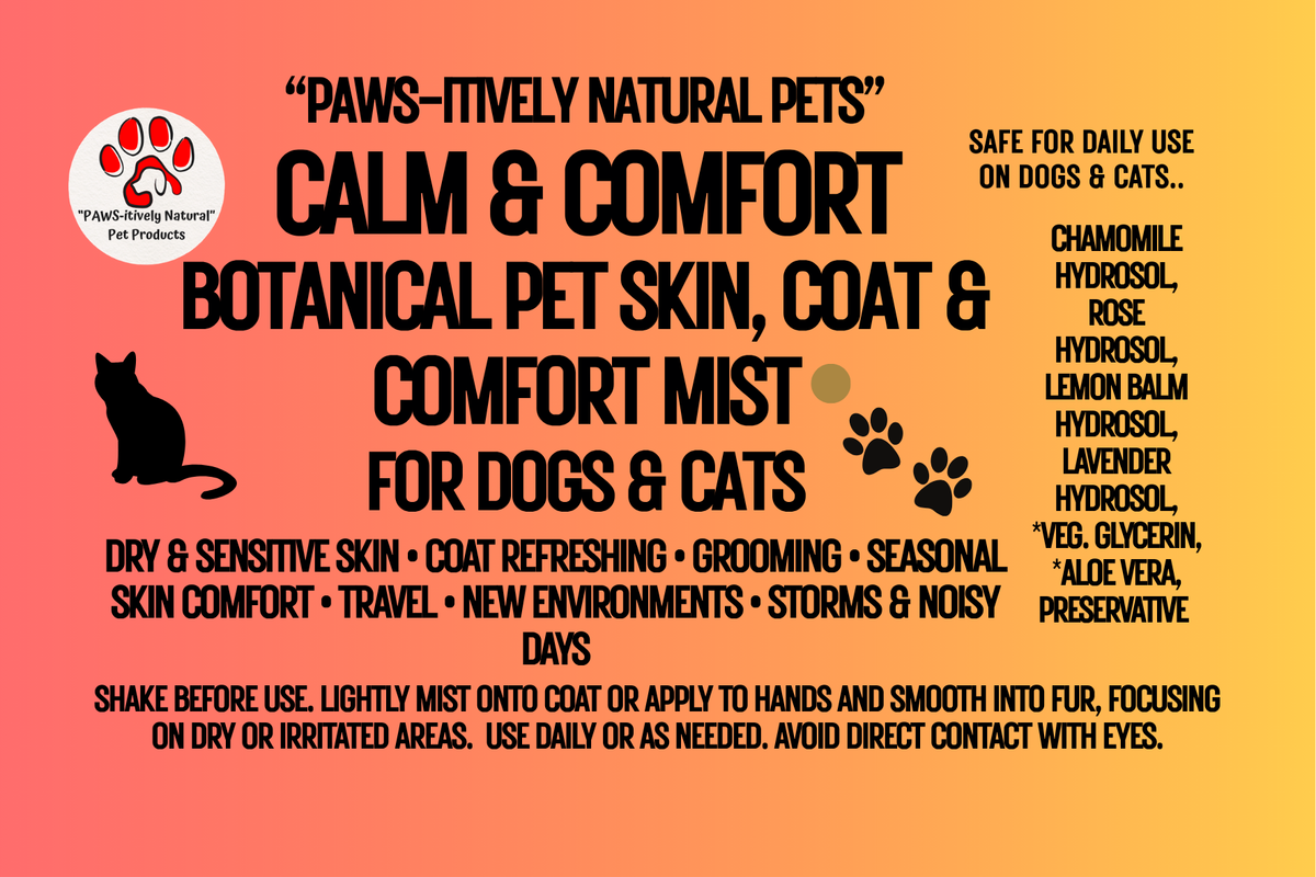 Calm and Comfort - Pet Skin, Coat and Comfort Mist (Cats and Dogs)