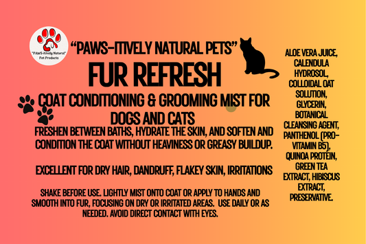 Fur Refresh - Botanical Coat Conditioning Mist for Cats and Dogs