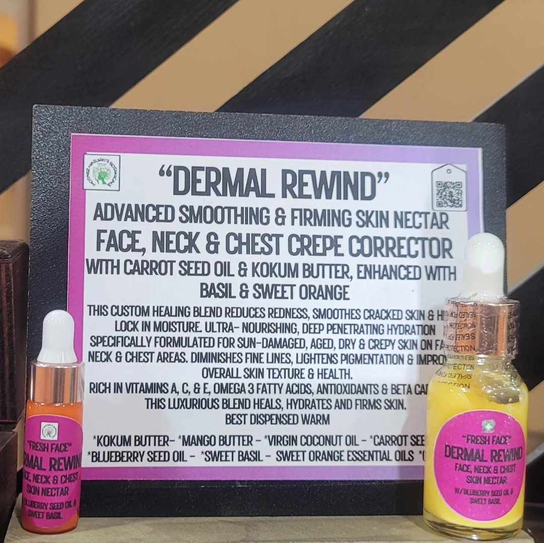 "Fresh Face" - "DERMAL REWIND" Face, Neck & Chest - Firming & Smoothing Skin Nectar