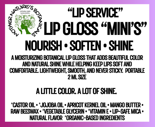 "Fresh Face" Tinted Lip Gloss - Nourish • Soften • Shine (3 sizes)