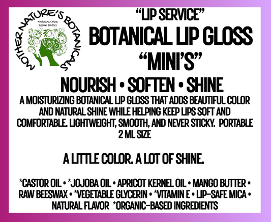 "Fresh Face" Tinted Lip Gloss - Nourish • Soften • Shine (3 sizes)