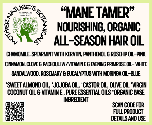 "LUXURY LOX" "Mane Tamer" Nourishing All Season Hair Oil (3 varieties)