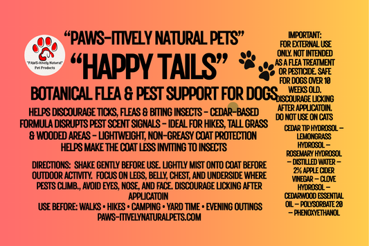 Happy Tails - Botanical Flea and Pest support for Dogs