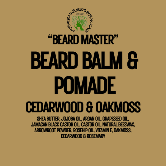 "Beard Master" - Natural Beard Balm & Pomade - Cedarwood & Oakmoss