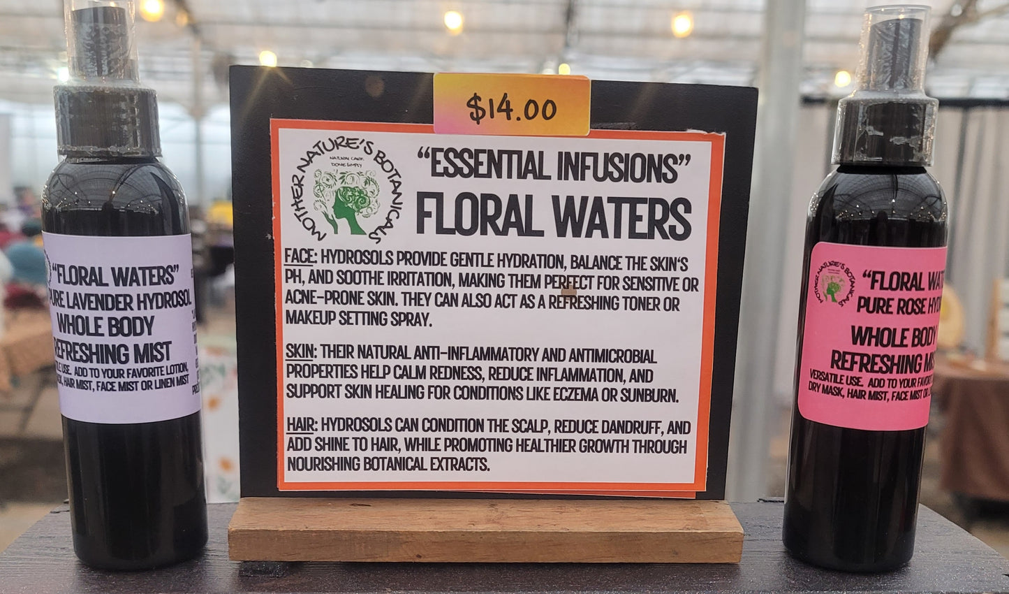 Pure Hydrosol Mists (body, face, hair and more) Rose Water or Lavender