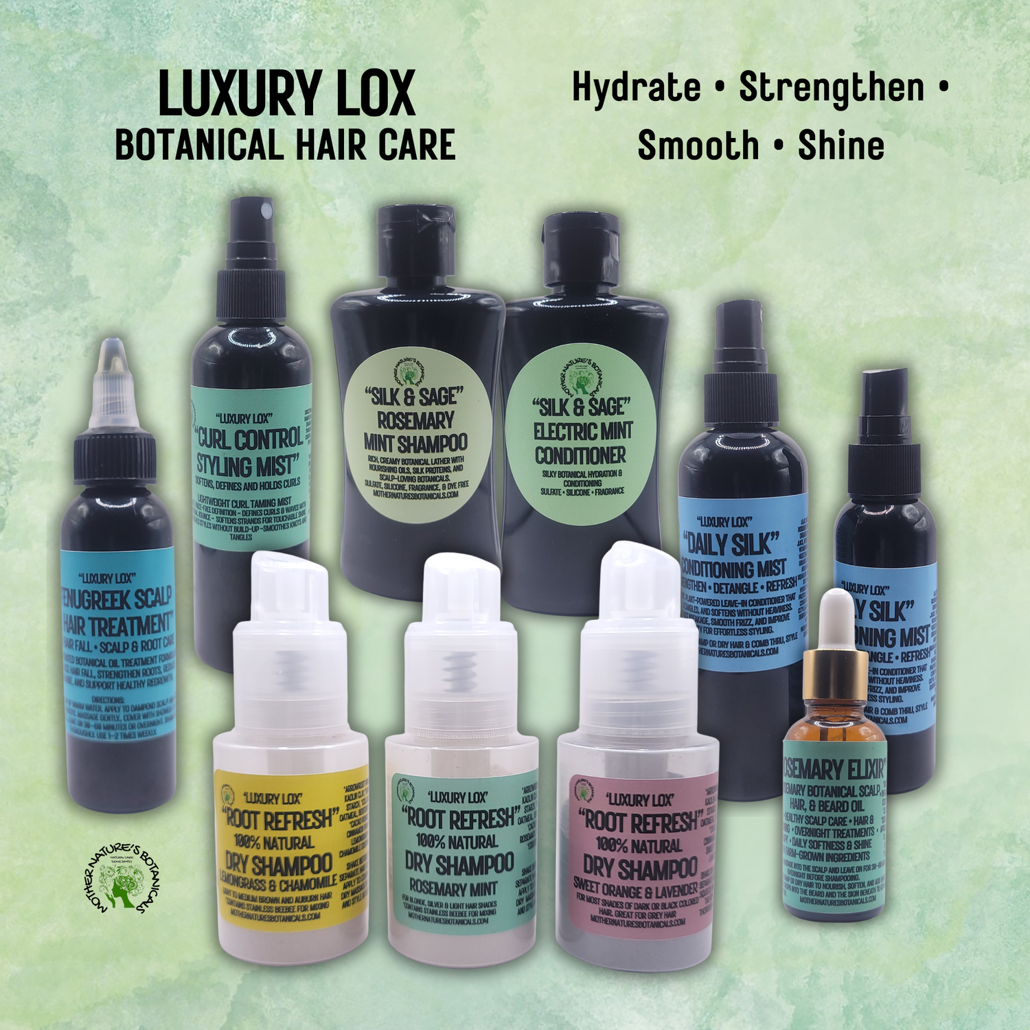 "LUXURY LOX" Botanical Hair Therapy - Nourish your hair from scalp to ends with premium botanical care