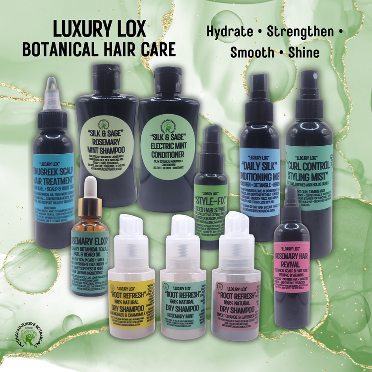 "LUXURY LOX" Botanical Hair Therapy - Nourish your hair from scalp to ends with premium botanical care