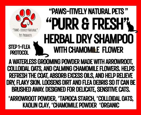 Purr and Fresh - Herbal Dry Shampoo for Cats & Kittens (Step 1)