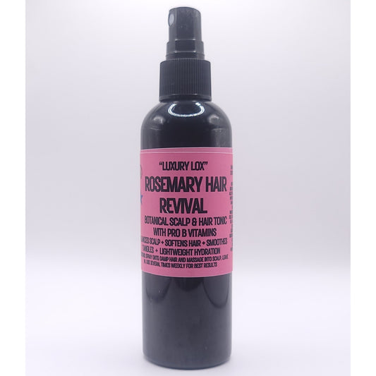 "LUXURY LOX" "Rosemary Hair Revival" Botanical Hair Tonic - Refresh • Strengthen • Protect