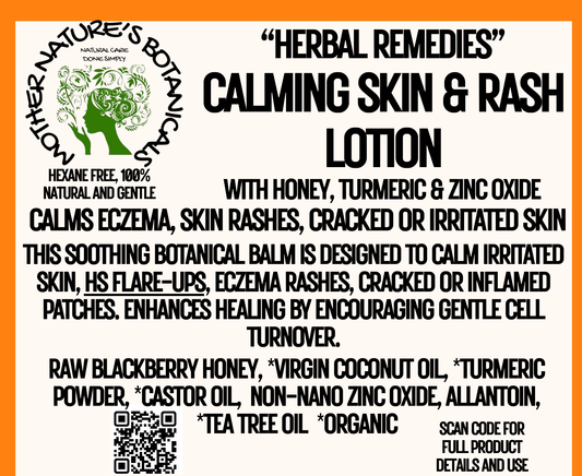 "Calming Skin & Rash Balm" with Turmeric & Zinc (Calms rashes, HS flare-ups & irritated skin)