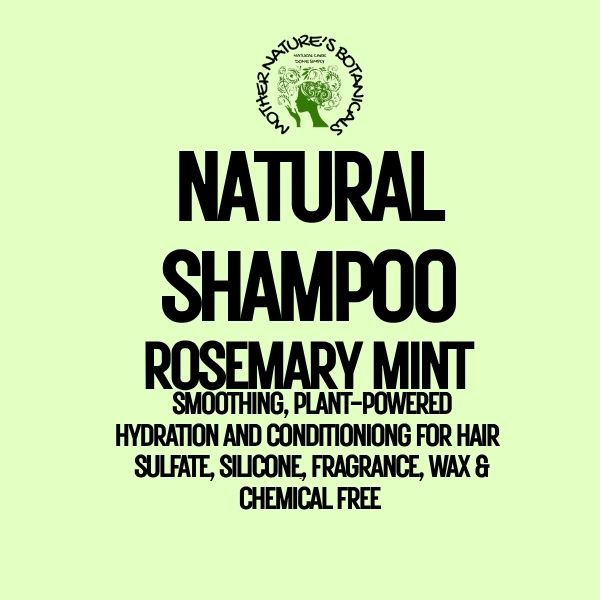 "LUXURY LOX" Nourishing Natural Shampoo with Argan Oil - Rosemary Mint