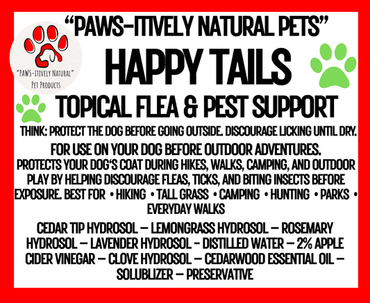 Happy Tails - Botanical Flea and Pest support for Dogs
