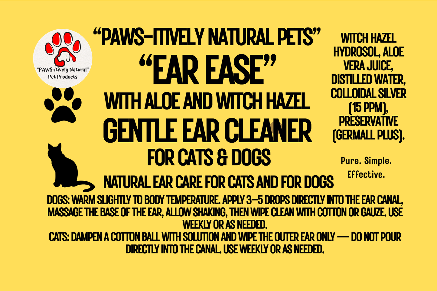 Ear Ease - Botanical Ear Cleaner for Pets