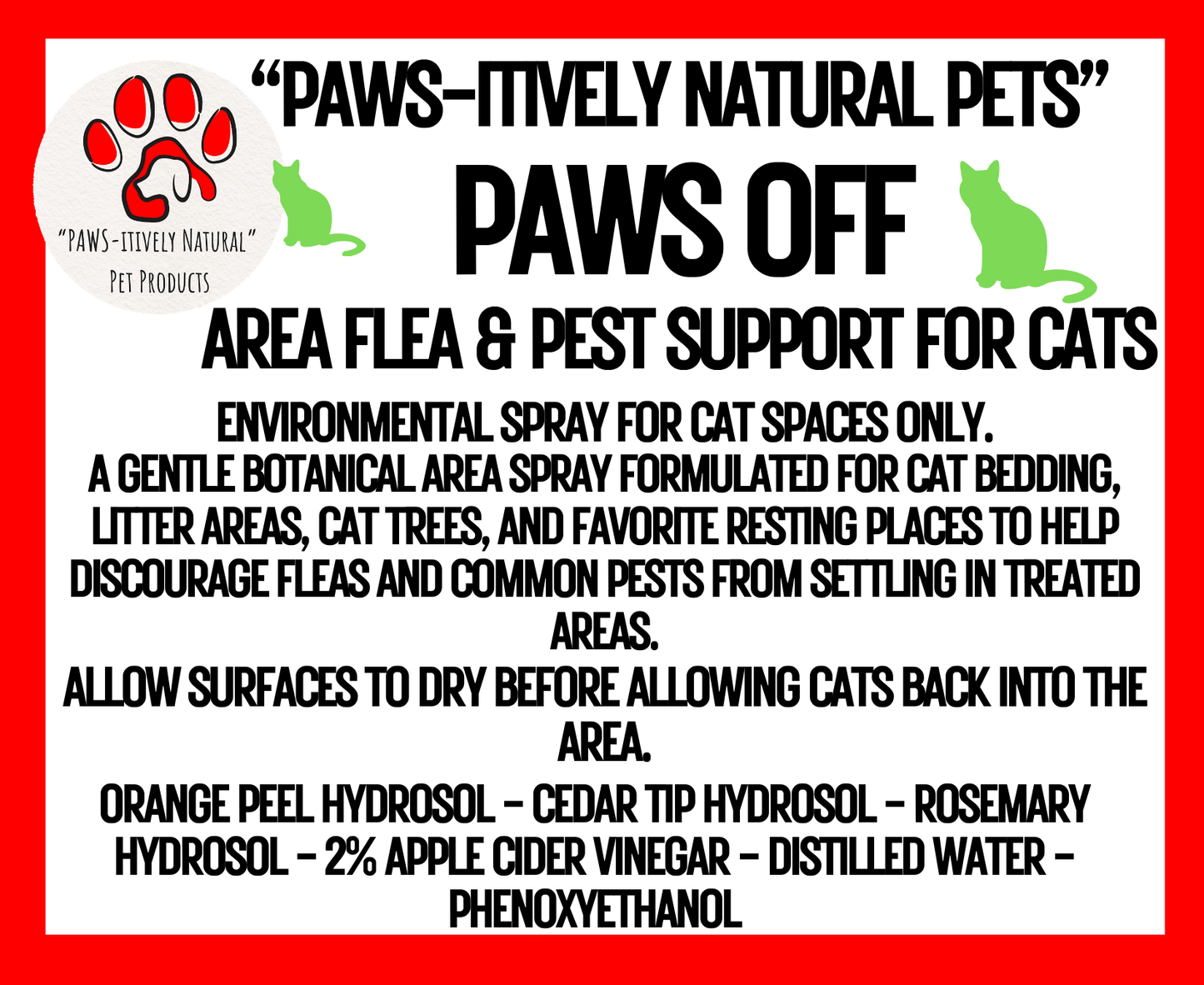 Paws Off - Feline Area Flea & Pest Support