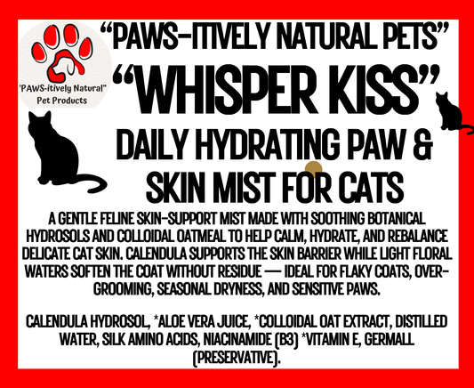Whisper Kiss = Skin & Paw Mist for Cats and Kittens
