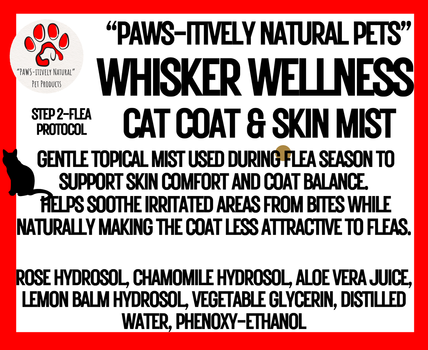 Whisker Wellness - Soothing Coat and Skin Mist for Cats (*Step 2)
