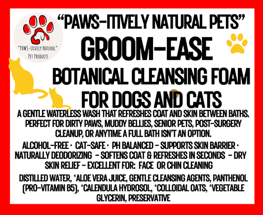 Groom Ease - Botanical Waterless Cleansing Foam (Cats and Dogs)