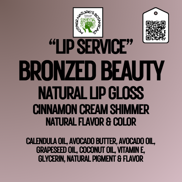 "Fresh Face" - "Lip Service" Natural Lip Gloss with natural tint & flavor