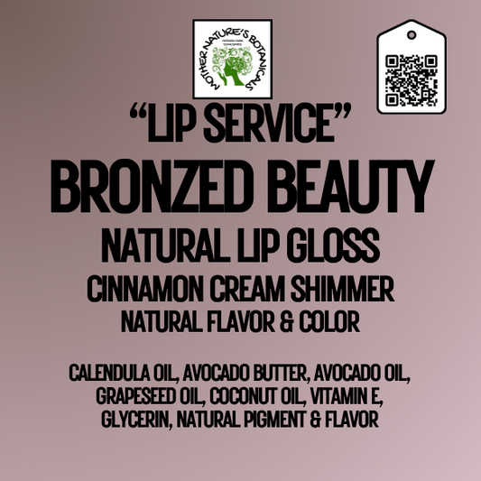 "Fresh Face" - "Lip Service" Natural Lip Gloss with natural tint & flavor