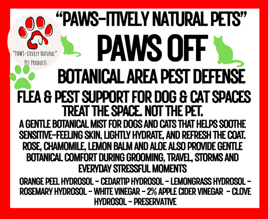 Paws Off - Pet Area Defense - Flea & Pest Support for Dog & Cat Spaces