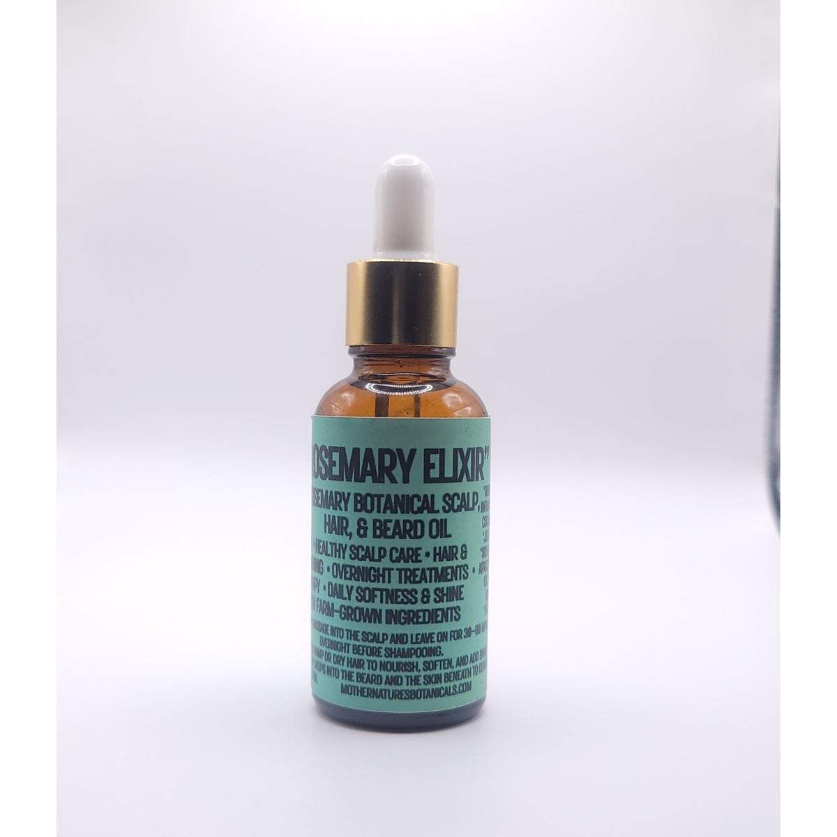 "LUXURY LOX" "Rosemary Elixir" Botanical Beard, Hair and Scalp Oil - Nourish • Restore • Shine