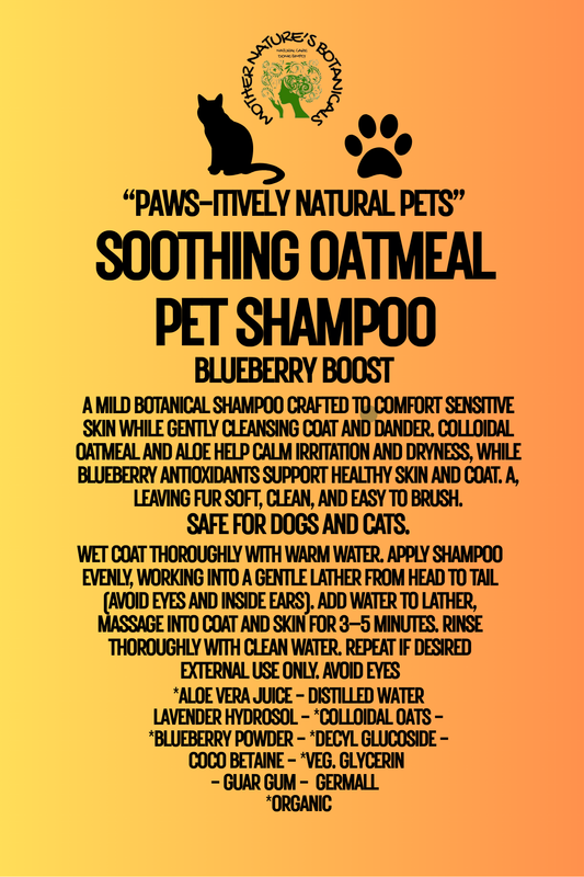 Soothing Oat Pet Shampoo - Safe for Kittens and Puppies