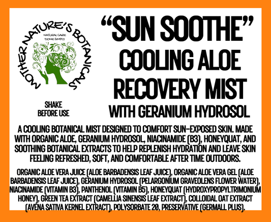 "Sun Soothe" Cooling Aloe Recovery Mist