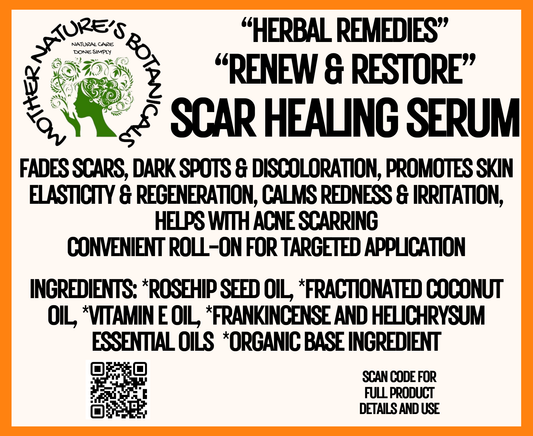 "Renew & Restore Scar Serum" with Frankincense & Rosehip Oil