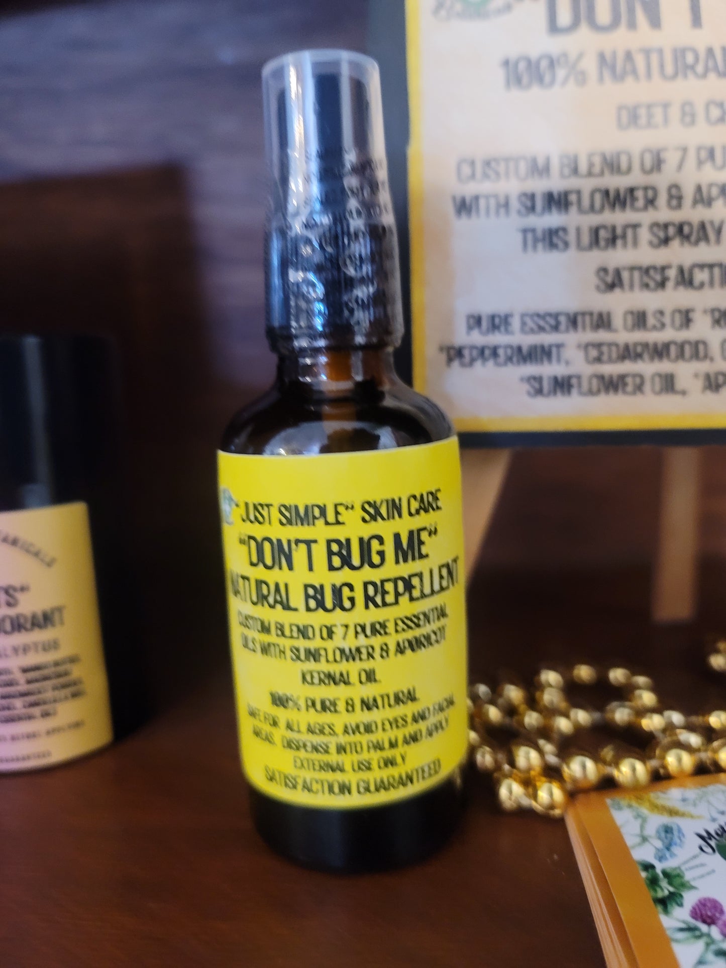 "Herbal Remedies" "DON'T BUG ME" 100% Natural Mosquito & Wasp Repellent