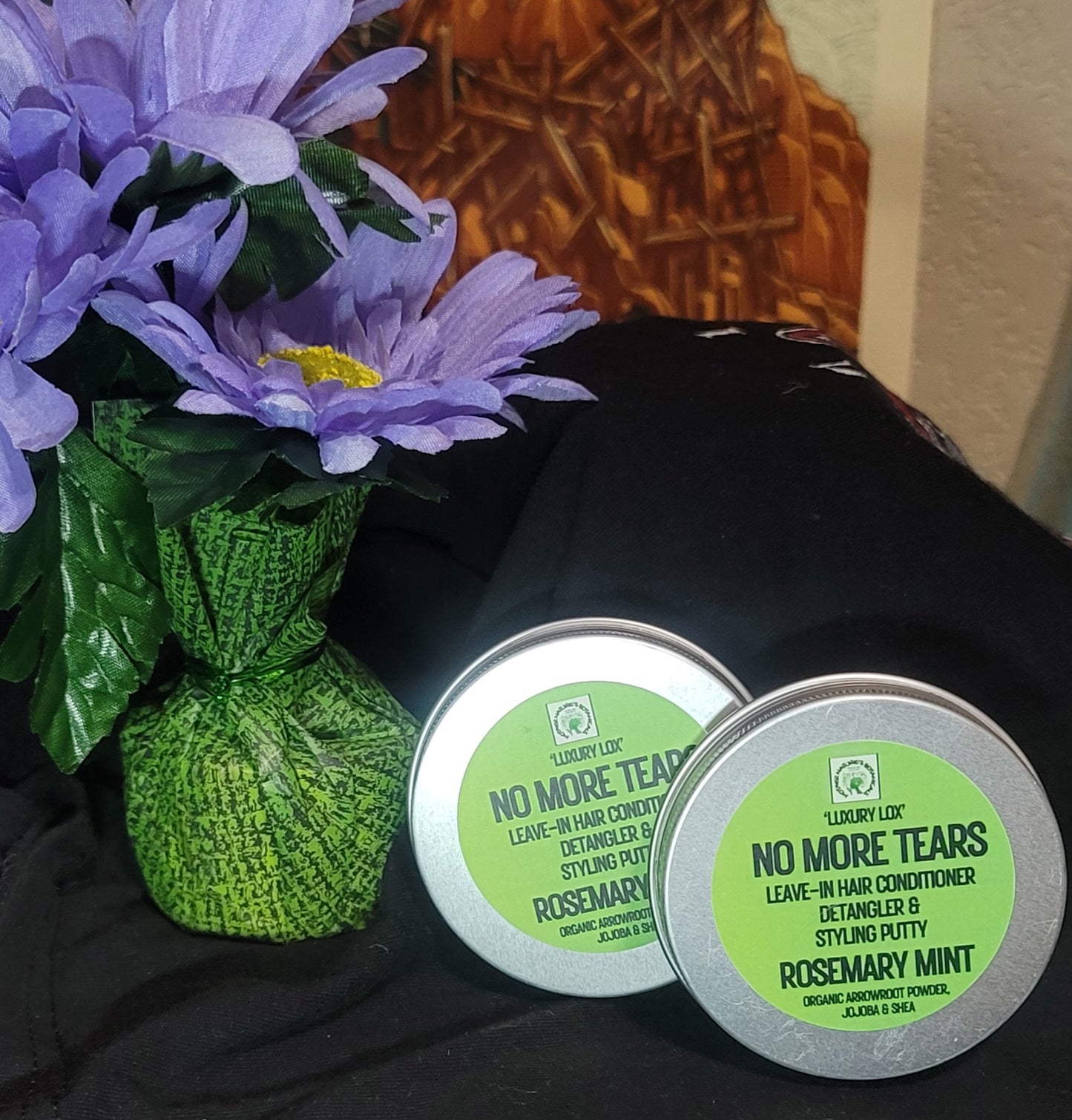 "LUXURY LOX" "No More Tears" Leave-In Conditioner, Detangler & Styling Paste