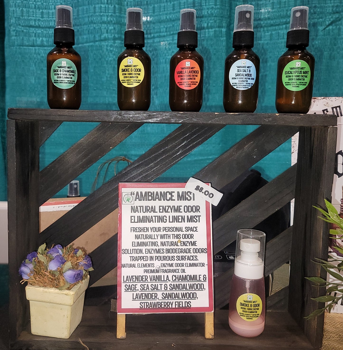Ambiance Mist-Natural Enzyme Room and Surface Odor Eliminator