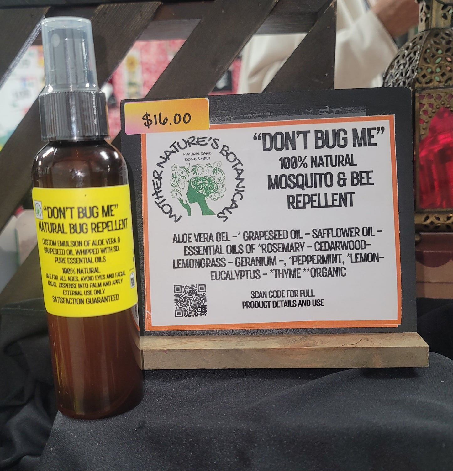 "Herbal Remedies" "DON'T BUG ME" 100% Natural Mosquito & Wasp Repellent
