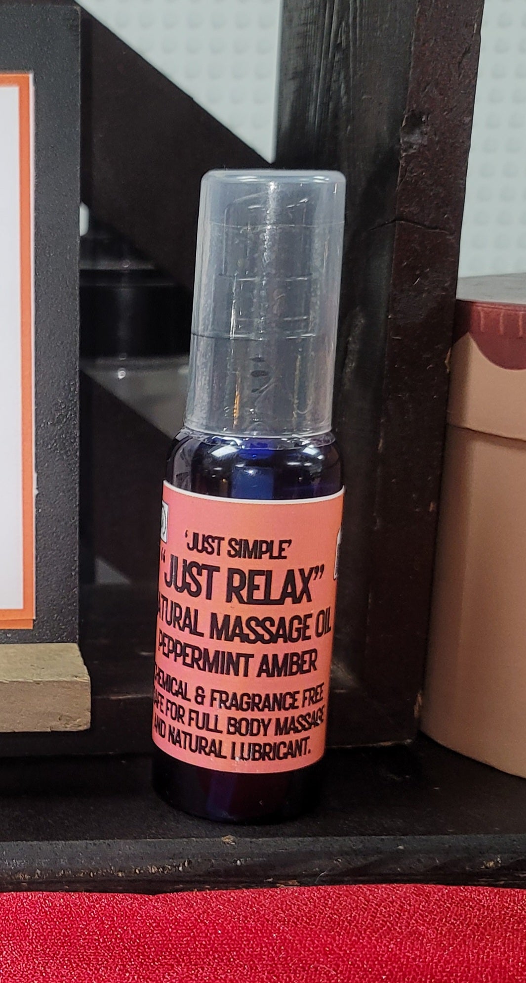 "Just Relax" Natural Massage Oil with Amber & Peppermint