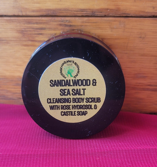 "Sandalwood & Rose" Cleansing Gardeners Scrub with Rose Hydrosol